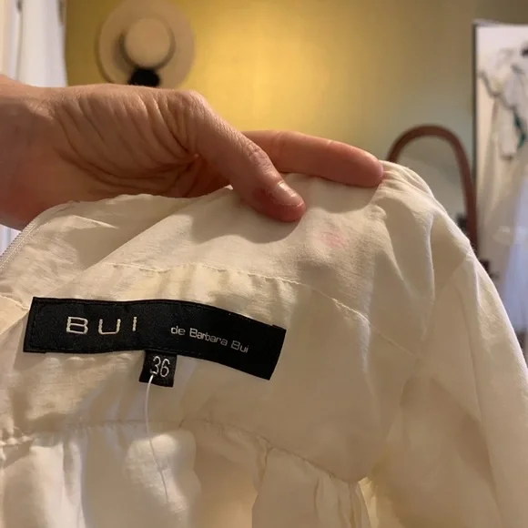 *Bui Italian Made Silk Cotton Lace Up Flowing Camisole Tank Top* - Picture 2 of 9